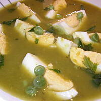 Zupa-krem ze świeżego zielonego groszku