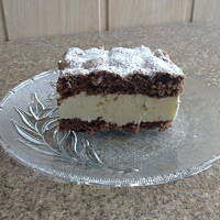 Biszkopt czekoladowy z masą twargowo - cytrynową