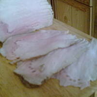 Schab parzony - na chlebuś