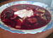 Fot. Kolorowa75, barszcz czerwony z pulpecikami mięsnymi