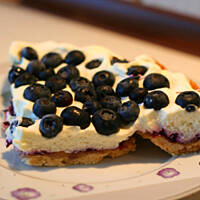 Tarta z borówkami i mascarpone