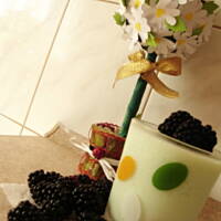 Deser z kwaśnego mleka z galaretką