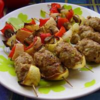 Szaszłyki drobiowe szczurki