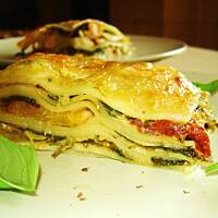 Lasagne ze szpinakiem, cukinią i łososiem