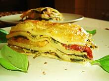 Fot. sebek, Lasagne ze szpinakiem, cukinią i łososiem