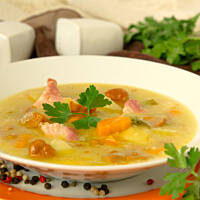 Krupnik kurkowy pachnący wędzonką