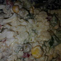 Sałatka z makaronem gwiazdki