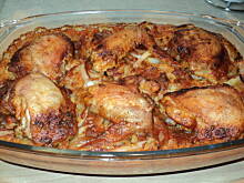 Fot. dolkat, Kurczak zapiekany z ryżem