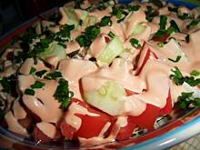 Fot. natalka1, Salatka z sosem majonezowo-ketchupowym