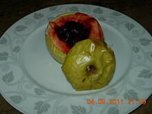 Fot. Satina, Pieczone jabłka z aroniowym musem