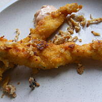 Paluchy drobiowe w panierce śmietanowej z posypką