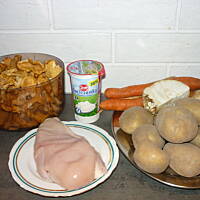 Zupa z kurek z kurczakiem!