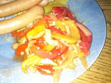 Fot. kaha87ha, Sałatka paprykowa z pieczarkami w ketchupie do słoika