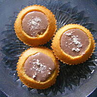 Babeczki biszkoptowe z kremem czekoladowym