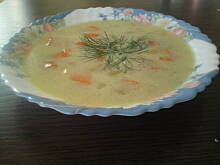 Fot. Kolorowa75, zupa z groszkiem konserwowym