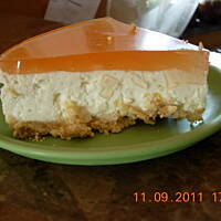 Sernik na zimno z pomarańczami