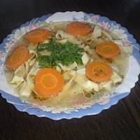 rosół żeberkowo-kurczakowy - pycha