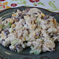 Sałatka słoneczna z kurczakiem