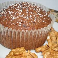 Muffinki orzechowe z czekoladą'