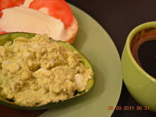 Fot. lolopopa, Śniadanie do łóżka (pasta z jajkiem i awokado)