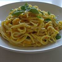 Spaghetti z dynią i ziołami
