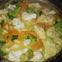 Warzywne curry z kus-kusem