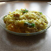 Indyk w owocach z ryżem