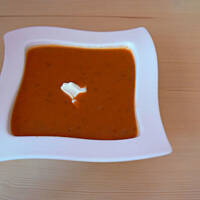 Zupa - krem pomidorowa z mascarpone