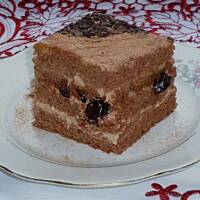 Ciasto tortowe z wiśniami