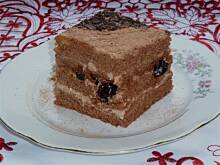 Fot. niebieska-różyczka, Ciasto tortowe z wiśniami