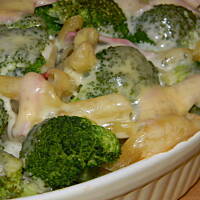 Zapiekanka z brokułami i serem