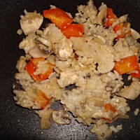 Risotto z kurczakiem i pieczarkami