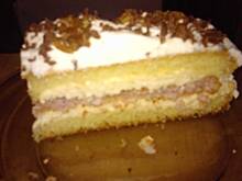 Fot. baryz1, Ciasto biszkoptowe z kremem i ciastem kokosowym Cappucino