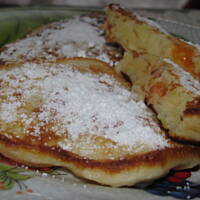 Racuchy maślankowe z jabłkiem i morelą