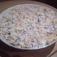 Sałatka z wędzonym kurczakiem