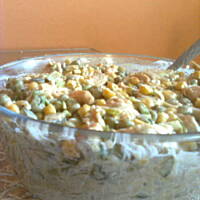 Sałatka z kurczakiem zielono-żółta