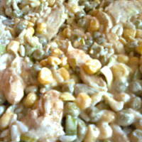 Sałatka z kurczakiem zielono-żółta