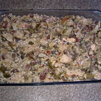 Risotto zapiekane pod pierzyną