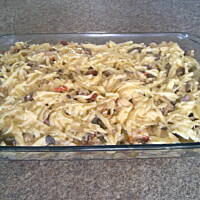 Risotto zapiekane pod pierzyną