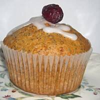 Muffinki z makiem i żurawiną