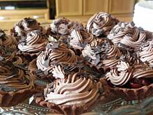 Fot. msewka, Mocno czekoladowe babeczki z wiśniami.