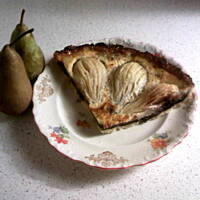 Tarta czekoladowo - gruszkowa