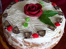 Fot. Chrystiana, tort wiśniowo- śmietanowy