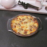 Zapiekanka  bananowa z kaszą manną