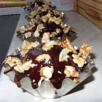 Mufinkowe murzynki z konfiturą jagodową