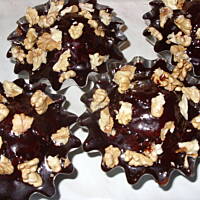 Mufinkowe murzynki z konfiturą jagodową