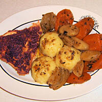 Kurczak pieczony na warzywach wg M&Ł