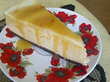 Fot. nadia, Sernik z nutką dyni i z glazurą pomarańczową