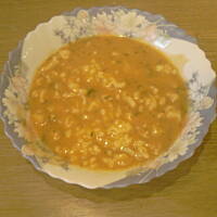 Kremowa pomidorowa z lanymi kluskami