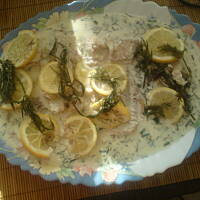 dorsz w sosie cytrynowo-koperkowym